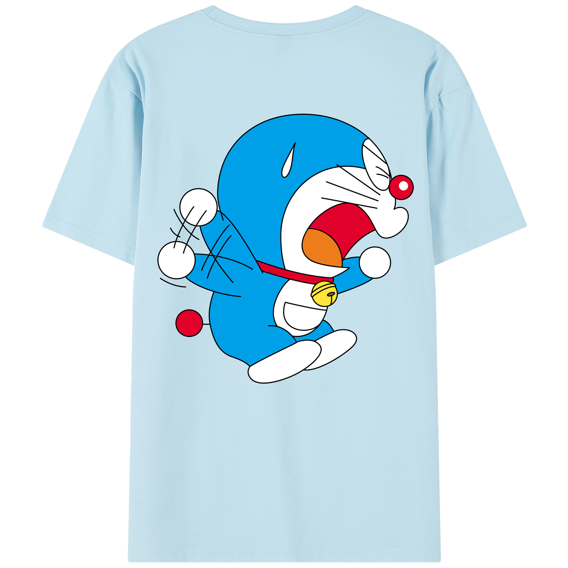 （画像用） ドラえもん Doraemon 綿100％半袖Tシャツ（背面プリント）